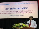 Hội thảo khoa học Phát triển nguồn nhân lực, đáp ứng yêu cầu  công nghiệp hóa, hiện đại hóa và hội nhập quốc tế