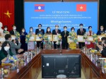 Lễ trao Huân chương Lao động của nước Cộng hòa Dân chủ Nhân dân Lào và trao tặng sách Văn kiện Đại hội đại biểu toàn quốc lần thứ XIII của Đảng Cộng sản Việt Nam cùng một số sách lý luận, chính trị bằng tiếng Lào